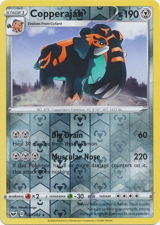 Copperajah 137 202 Holo Rare Reverse Holo Sword Shield Base Set Reverse Holo Singles Copperajah 137 202 Holo Rare Reverse Holo Sword Shield Base Set Reverse Holo Singles