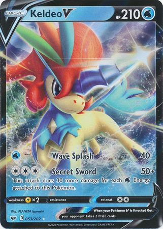 Keldeo V Sword Shield Base Set Pokemon Trollandtoad