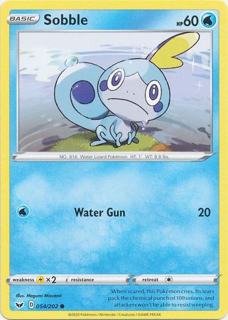Sobble 054 202 Common Sword Shield Base Set Singles Sobble 054 202 Common Sword Shield Base Set Singles