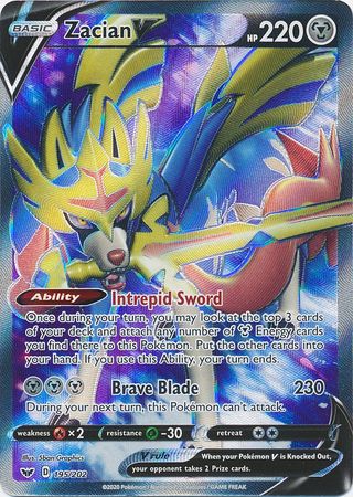 Sealed Zacian V Pokemon Card SWSH076 Promo Holo