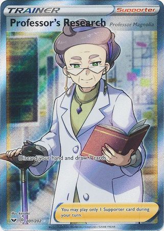 JAPANESE Pokemon Card Professor's Research 059/060 Magnolia S1W Sword NM/M 