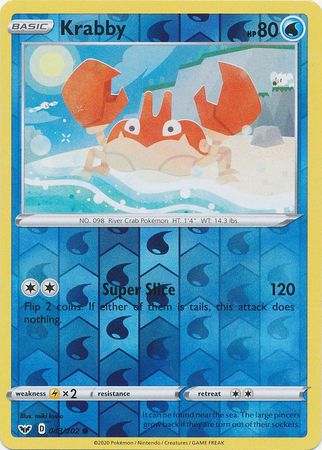 Krabby - 043/202 - Common Reverse Holo