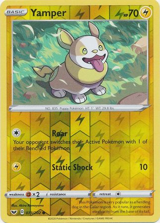 Yamper 073 202 Common Reverse Holo Sword Shield Base Set Reverse Holo Singles Yamper 073 202 Common Reverse Holo Sword Shield Base Set Reverse Holo Singles