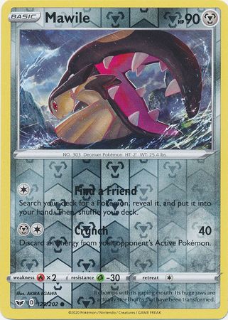 Mawile 129/202 NM in Portuguese Sword & Shield Pokémon TCG