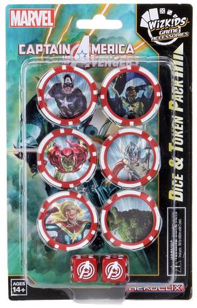 Captain America and the Avengers Dice Token Pack Marvel Heroclix Captain America and the Avengers Dice Token Pack Marvel Heroclix