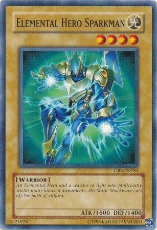 Elemental Hero Sparkman DR3 EN184 Common Dark Revelation 3 DR3 Elemental Hero Sparkman DR3 EN184 Common Dark Revelation 3 DR3