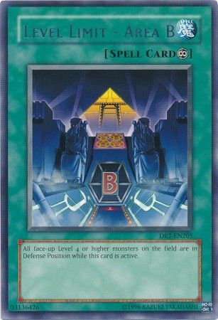 Level Limit Area B DR2 EN205 Rare Level Limit Area B DR2 EN205 Rare