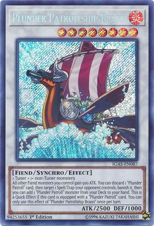 Plunder Patrollship Brann IGAS EN087 Secret Rare 1st Edition Plunder Patrollship Brann IGAS EN087 Secret Rare 1st Edition