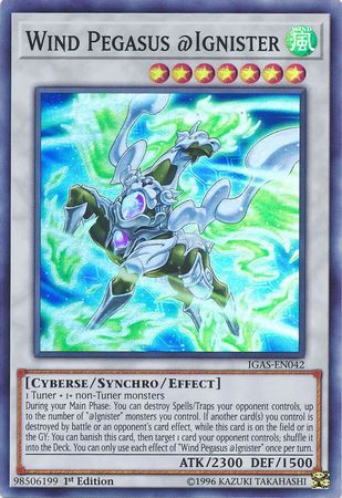 Wind Pegasus Ignister IGAS EN042 Super Rare 1st Edition Ignition Assault 1st Edition Singles Wind Pegasus Ignister IGAS EN042 Super Rare 1st Edition Ignition Assault 1st Edition Singles