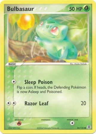 Bulbasaur Holo - EX FireRed & LeafGreen Pokémon card 55/112