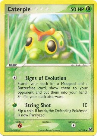 Bulbasaur - 55/112 - Common Reverse Holo Near Mint Ex Fire Red