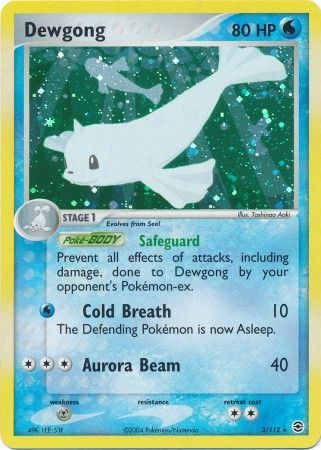Dewgong 3 112 Holo Rare Ex Fire Red Leaf Green Singles Dewgong 3 112 Holo Rare Ex Fire Red Leaf Green Singles
