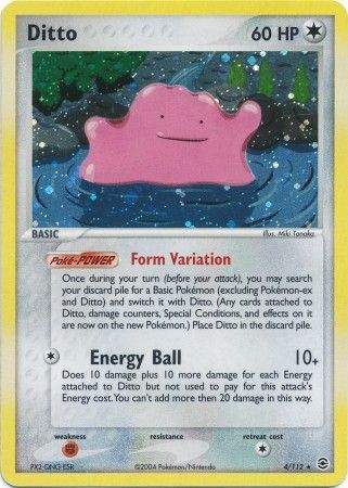 Pokemon EX Fire Red & Leaf Green - Ditto (Holofoil)