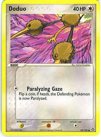 Doduo 45 106 Common Ex Emerald Singles Doduo 45 106 Common Ex Emerald Singles