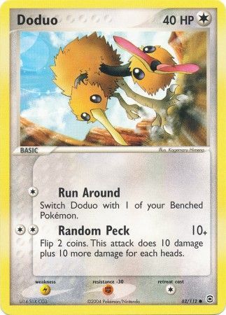 Doduo 62 112 Common Ex Fire Red Leaf Green Singles Doduo 62 112 Common Ex Fire Red Leaf Green Singles