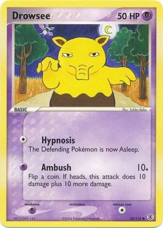 Drowsee 32 112 Uncommon Ex Fire Red Leaf Green Singles Drowsee 32 112 Uncommon Ex Fire Red Leaf Green Singles