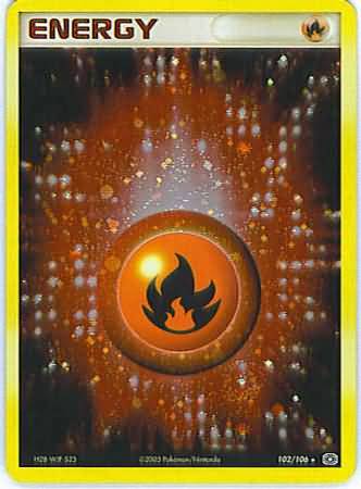 Fire Energy Ex Emerald Pokemon Trollandtoad