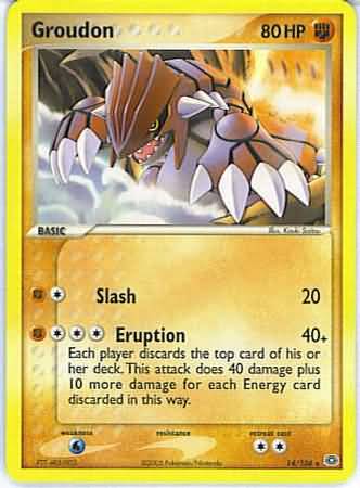 Groudon 14 106 Rare Ex Emerald Singles Groudon 14 106 Rare Ex Emerald Singles