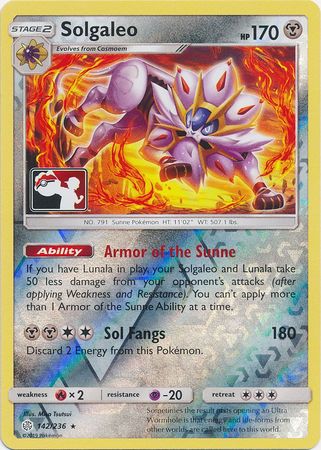 Solgaleo 142 236 League Promo Pokemon Championship League Organized Play Promos Solgaleo 142 236 League Promo Pokemon Championship League Organized Play Promos