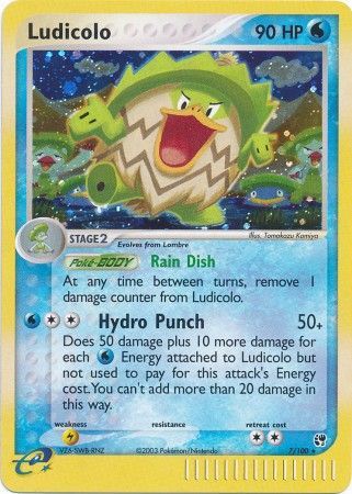 Ludicolo 7 100 Holo Rare Ex Sandstorm Singles Ludicolo 7 100 Holo Rare Ex Sandstorm Singles