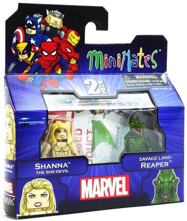 Shanna the She Devil Savage Land Reaper 2 Pack Vinyl Figure MiniMates Marvel Action Figures Shanna the She Devil Savage Land Reaper 2 Pack Vinyl Figure MiniMates Marvel Action Figures