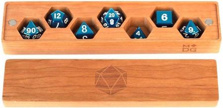 Wood Dice Vault Cherry Metallic Dice Games MET815 Wood Dice Vault Cherry Metallic Dice Games MET815