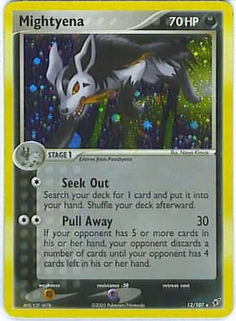 Mightyena 12 107 Holo Rare Ex Deoxys Singles Mightyena 12 107 Holo Rare Ex Deoxys Singles