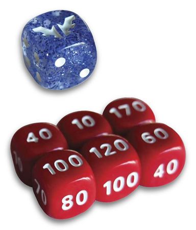 Sword Shield Red Dice set of 6 Plus Bonus Die From Zacian the Elite Trainer Kit Sword Shield Red Dice set of 6 Plus Bonus Die From Zacian the Elite Trainer Kit