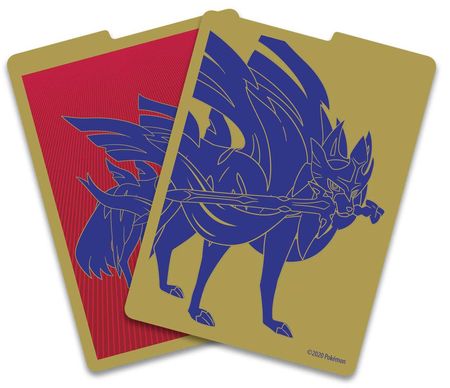 Sword Shield Zacian Card Divider From the Zacian Elite Trainer Kit Sword Shield Zacian Card Divider From the Zacian Elite Trainer Kit