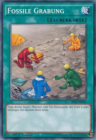 Fossile Grabung SR04 DE022 Common 1st Edition German Yugioh Cards Fossile Grabung SR04 DE022 Common 1st Edition German Yugioh Cards