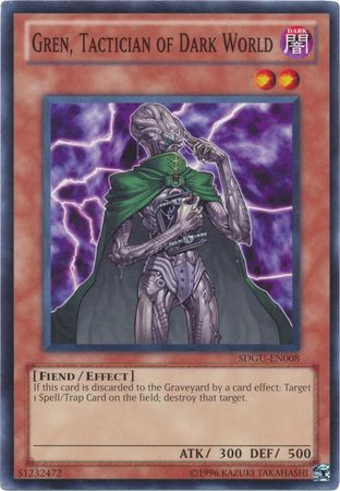 Gren Tactician of Dark World SDGU EN008 Common Unlimited Structure Deck Gates of the Underworld Unlimited Singles Gren Tactician of Dark World SDGU EN008 Common Unlimited Structure Deck Gates of the Underworld Unlimited Singles