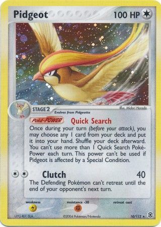 Pidgeot - Ex Fire Red & Green Pokemon |