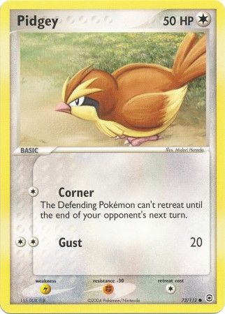 Pidgey 73 112 Common Ex Fire Red Leaf Green Singles Pidgey 73 112 Common Ex Fire Red Leaf Green Singles