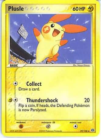 Plusle 39 106 Uncommon Ex Emerald Singles Plusle 39 106 Uncommon Ex Emerald Singles