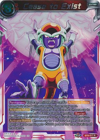 Cease to Exist BT9 017 Rare Universal Onslaught Singles Cease to Exist BT9 017 Rare Universal Onslaught Singles