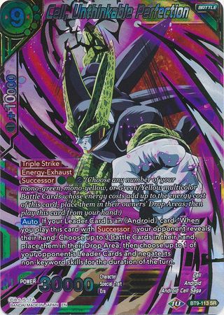 Cell Unthinkable Perfection BT9 113 Super Rare Universal Onslaught Singles Cell Unthinkable Perfection BT9 113 Super Rare Universal Onslaught Singles