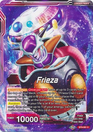 Frieza Frieza the Planet Wrecker BT9 001 Common Frieza Frieza the Planet Wrecker BT9 001 Common