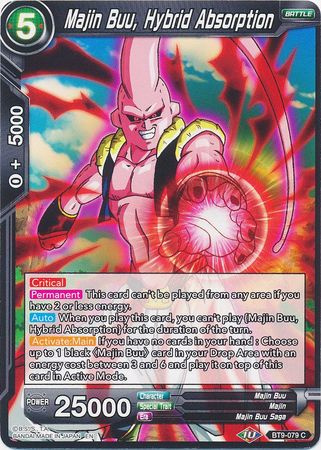 Majin Buu Hybrid Absorption BT9 079 Common Universal Onslaught Singles Majin Buu Hybrid Absorption BT9 079 Common Universal Onslaught Singles