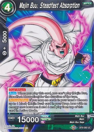 Majin Buu Steadfast Absorption BT9 080 Uncommon Universal Onslaught Singles Majin Buu Steadfast Absorption BT9 080 Uncommon Universal Onslaught Singles