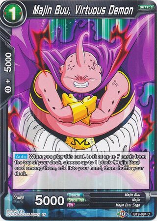 Majin Buu Virtuous Demon BT9 084 Common Universal Onslaught Singles Majin Buu Virtuous Demon BT9 084 Common Universal Onslaught Singles