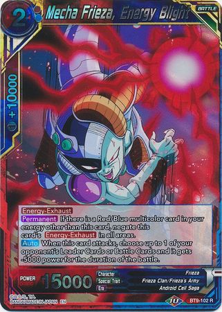 Mecha Frieza Energy Blight BT9 102 Rare Mecha Frieza Energy Blight BT9 102 Rare