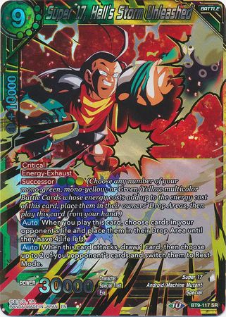 Super 17 Hell s Storm Unleashed BT9 117 Super Rare Super 17 Hell s Storm Unleashed BT9 117 Super Rare