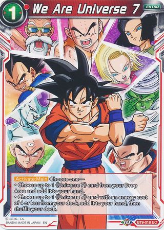We Are Universe 7 BT9 018 Uncommon We Are Universe 7 BT9 018 Uncommon