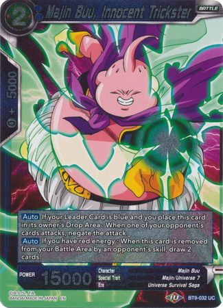 Majin Buu Innocent Trickster BT9 032 Foil Uncommon Majin Buu Innocent Trickster BT9 032 Foil Uncommon