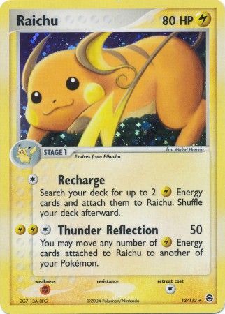 Pokemon Cards Raichu Ex