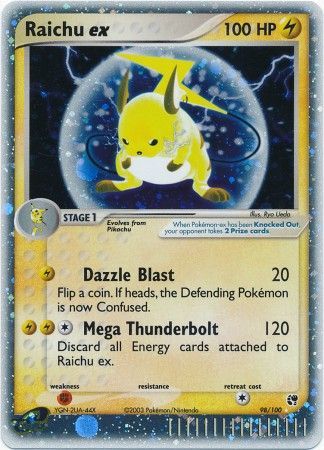 Card Raichu 40/99 Pokemon Raro Original