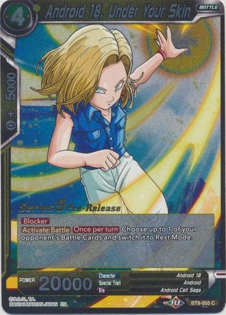 Android 18 Under Your Skin BT9 055 Pre Release Promo Dragon Ball Super Pre Release Promos Android 18 Under Your Skin BT9 055 Pre Release Promo Dragon Ball Super Pre Release Promos