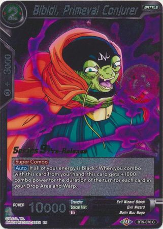 Bibidi Primeval Conjurer BT9 076 Pre Release Promo Dragon Ball Super Pre Release Promos Bibidi Primeval Conjurer BT9 076 Pre Release Promo Dragon Ball Super Pre Release Promos