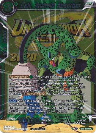 Cell Android Absorber BT9 039 Foil Event Pack Promo Dragon Ball Super Event Pack Promos Cell Android Absorber BT9 039 Foil Event Pack Promo Dragon Ball Super Event Pack Promos