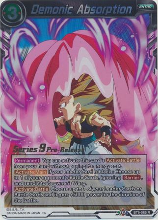 Demonic Absorption BT9 086 Pre Release Promo Dragon Ball Super Pre Release Promos Demonic Absorption BT9 086 Pre Release Promo Dragon Ball Super Pre Release Promos